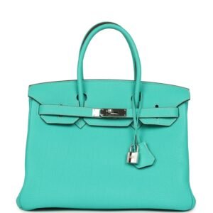 Hermes Birkin 30 Lagon Togo Palladium Hardware
