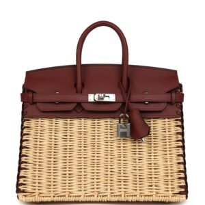Hermes Picnic Birkin 25 Rouge H Swift Palladium Hardware