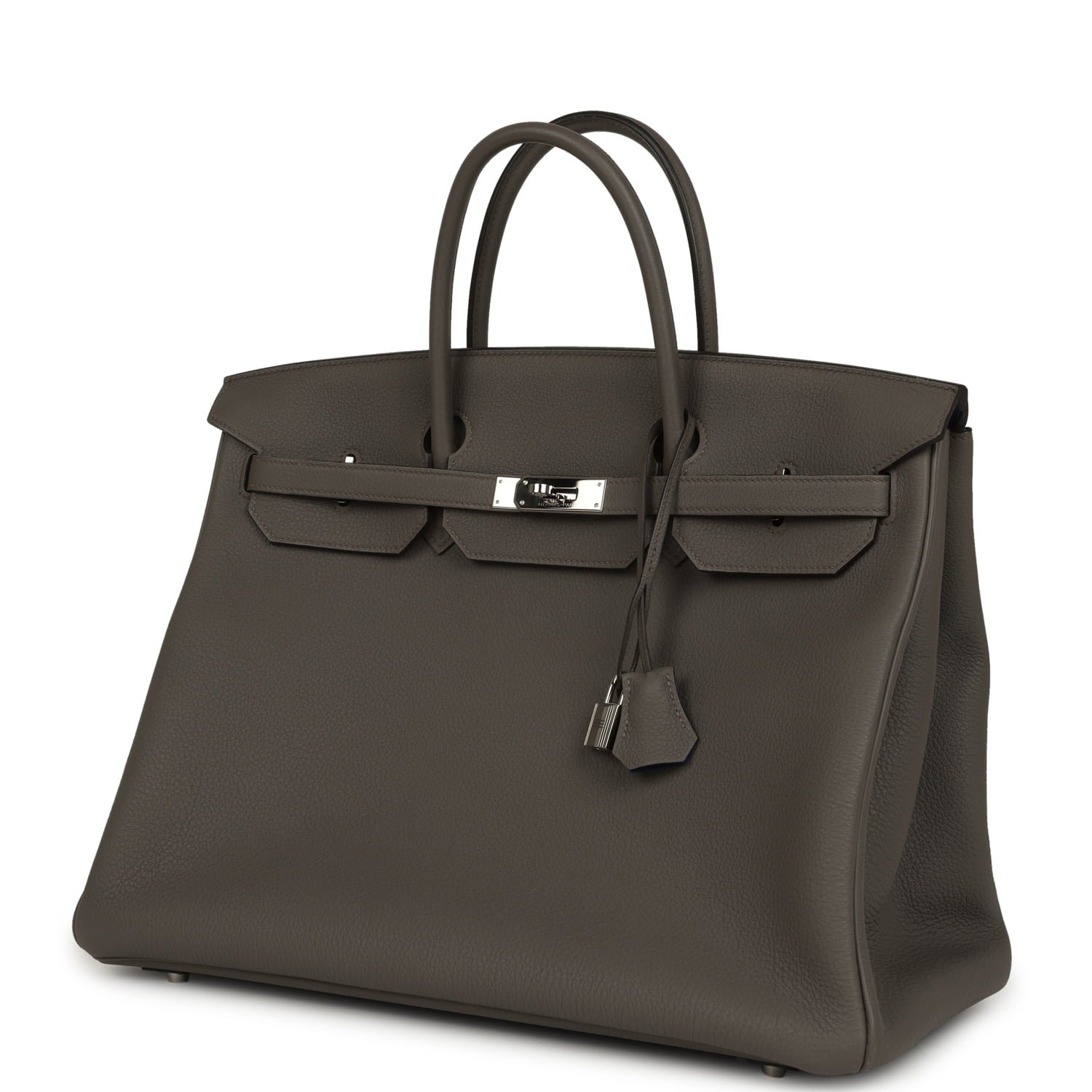 Hermes Special Order (HSS) Birkin 40 Etain Verso Togo Palladium Hardware - Image 5