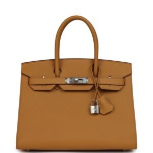 Hermes Birkin Sellier 30 Sesame Epsom Palladium Hardware