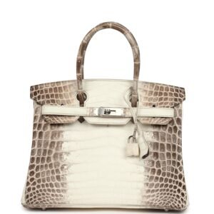 Hermes Birkin 30 Himalaya Niloticus Crocodile Palladium Hardware