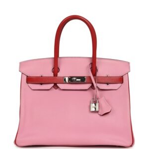 Hermes Special Order (HSS) Birkin 30 Bubblegum Pink, Rouge Casaque Chevre Mysore Palladium Hardware