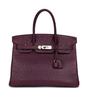 Hermes Birkin 30 Violet Ostrich Palladium Hardware (MAC-H-B-260625-3)