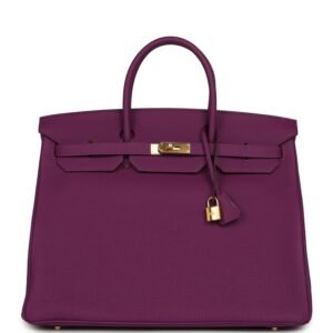 Hermes Birkin 40 Anemone Togo Gold Hardware