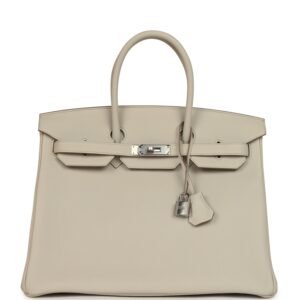 Hermes Birkin 35 Beton Togo Palladium Hardware