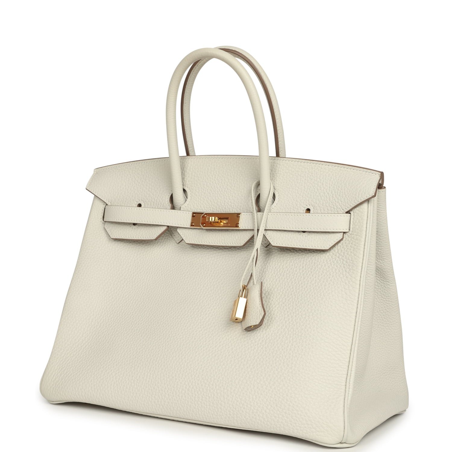 Hermes Birkin 35 Gris Pale Togo Gold Hardware - Image 5