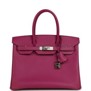 Hermes Birkin 30 Rose Pourpre Epsom Palladium Hardware
