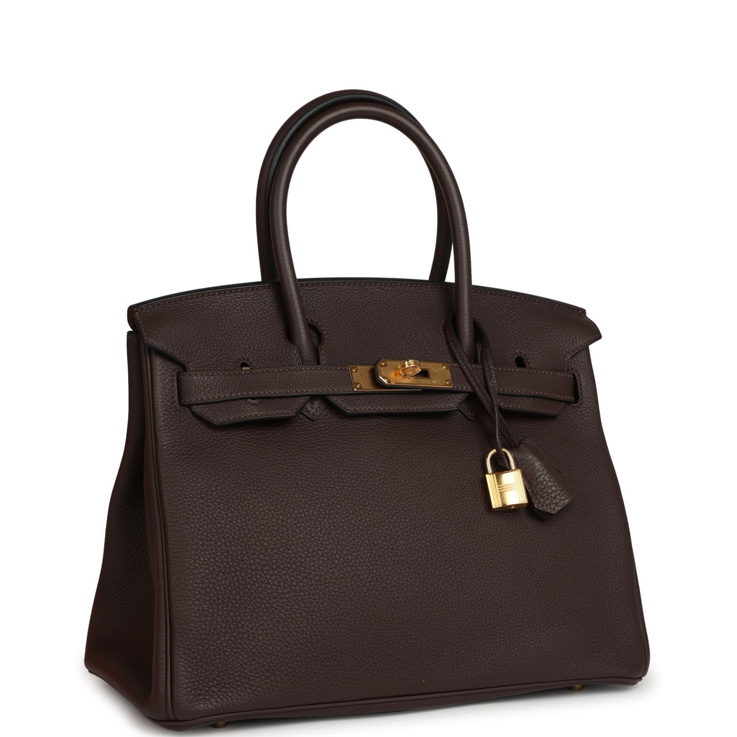 Hermes Birkin 30 Chocolate Togo Gold Hardware - Image 2