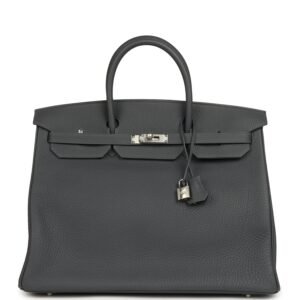 Hermes Birkin 40 Ardoise Togo Palladium Hardware
