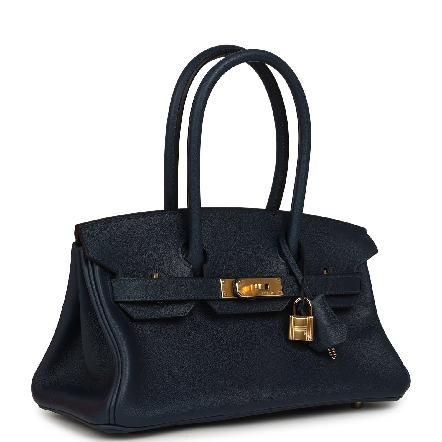 Hermes Shoulder Birkin Light 29 Bleu Abysse Evercolor Gold Hardware - Image 2
