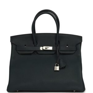 Hermes Birkin 35 Vert Rousseau Togo Palladium Hardware