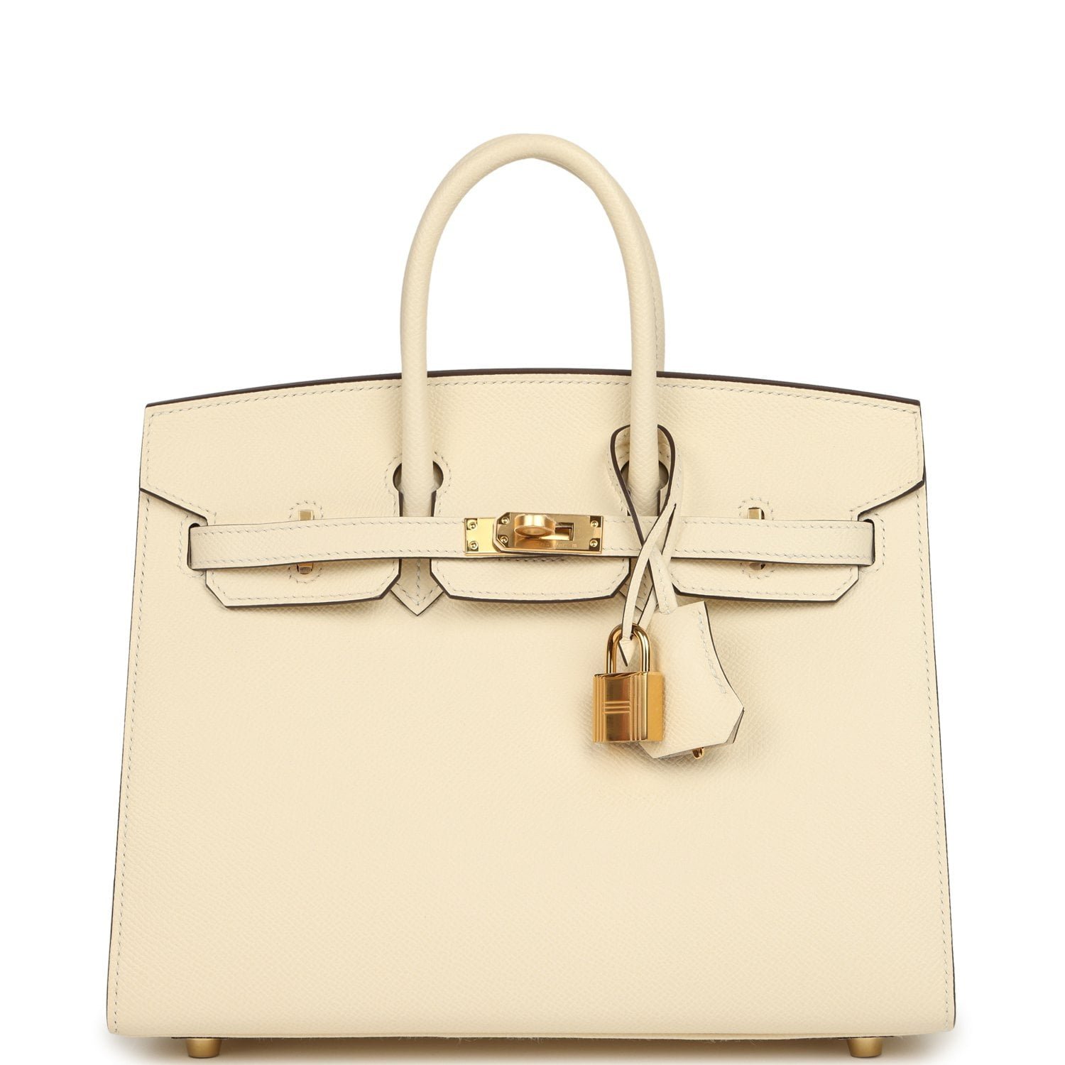 Hermes Birkin Sellier 25 Nata Epsom Gold Hardware