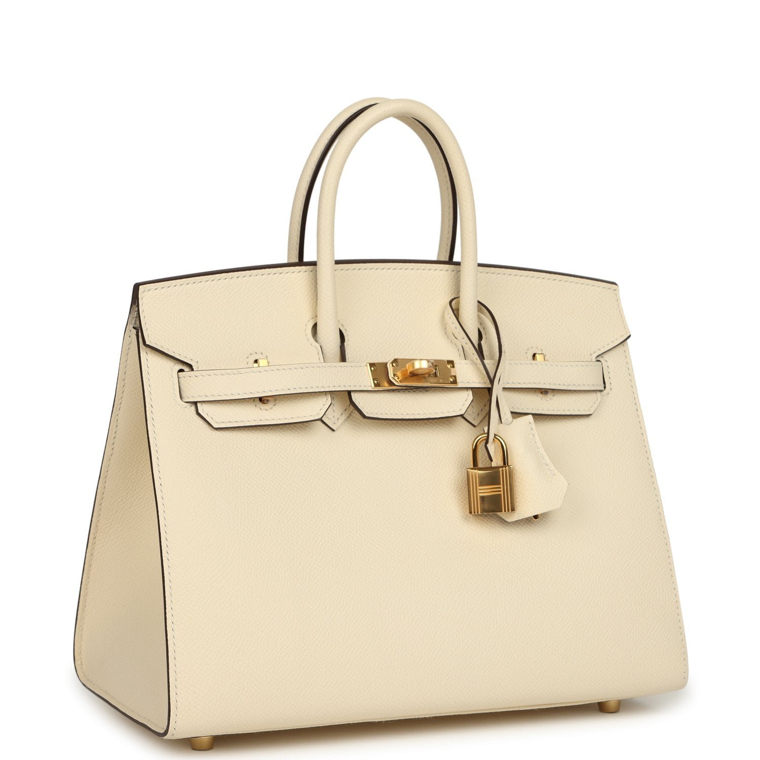 Hermes Birkin Sellier 25 Nata Epsom Gold Hardware - Image 2