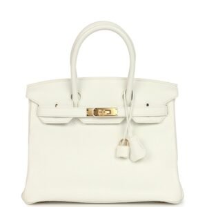 Hermès Birkin 30 White Clemence Gold Hardware (MAC-H-B-260803-5)