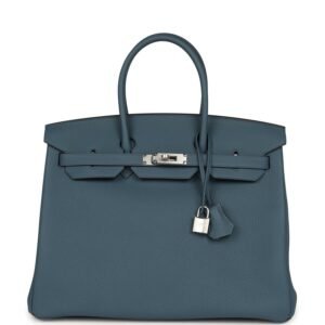 Hermes Birkin 35 Bleu Tempete Palladium Hardware