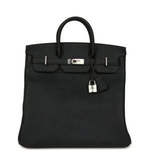 Hermes HAC Birkin 40 Black Togo Palladium Hardware