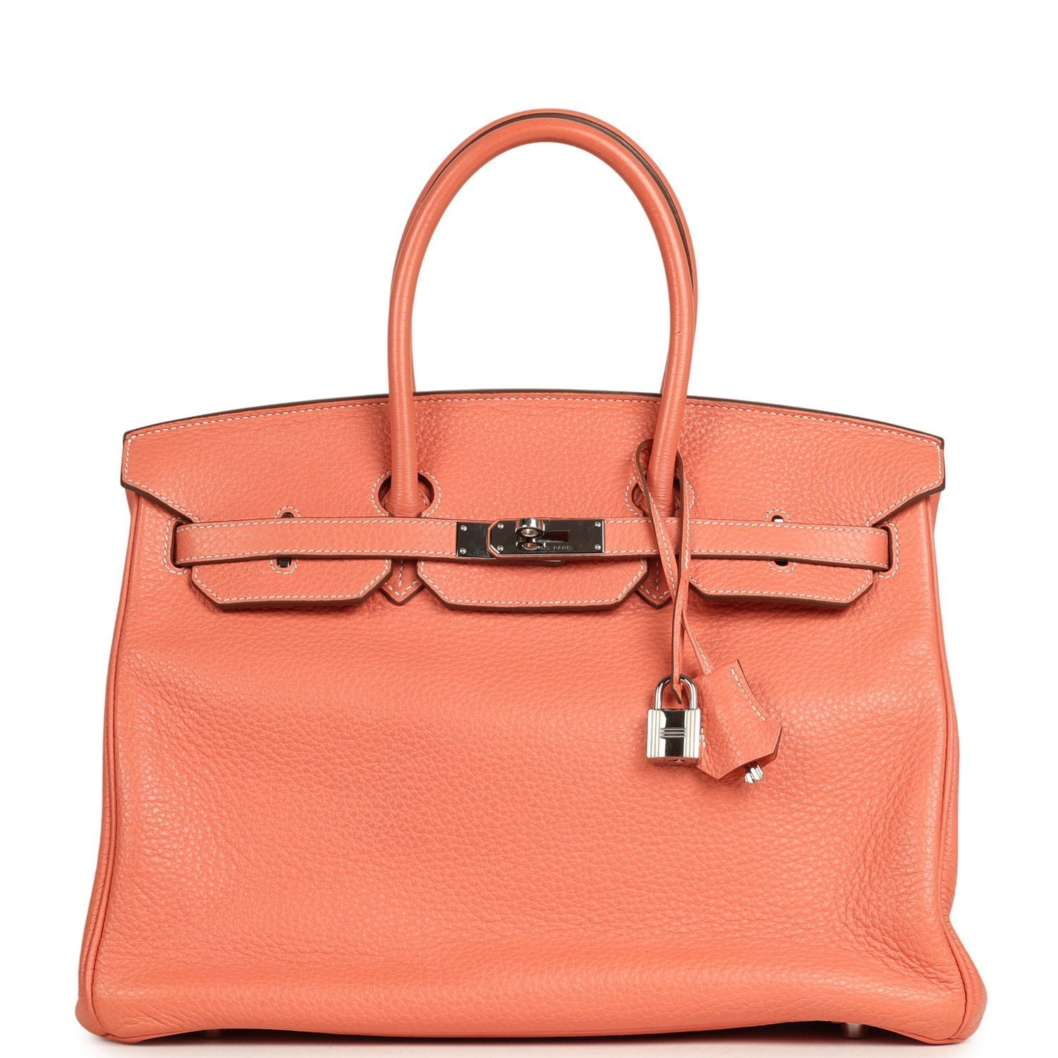 Hermes Birkin 35 Crevette Clemence Palladium Hardware