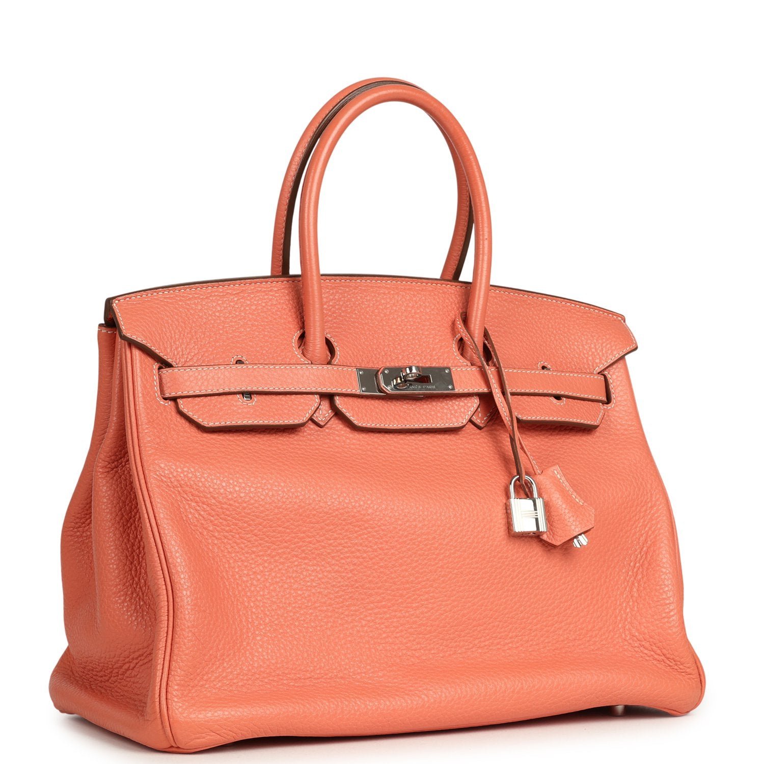 Hermes Birkin 35 Crevette Clemence Palladium Hardware - Image 2