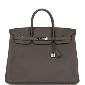 Hermes Birkin 40 Etain Togo Palladium Hardware