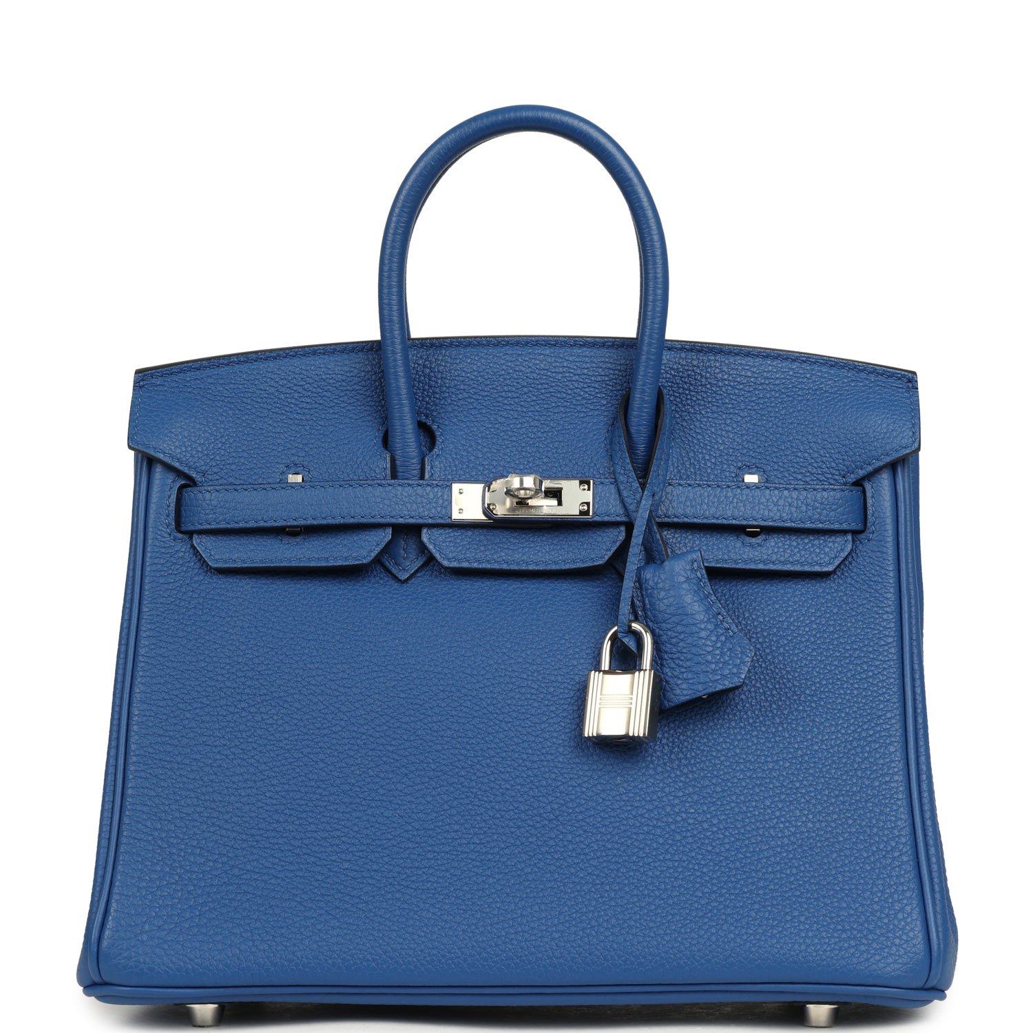 Hermes Birkin 25 Bleu France Togo Palladium Hardware