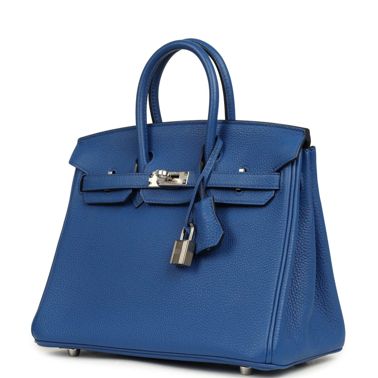 Hermes Birkin 25 Bleu France Togo Palladium Hardware - Image 5