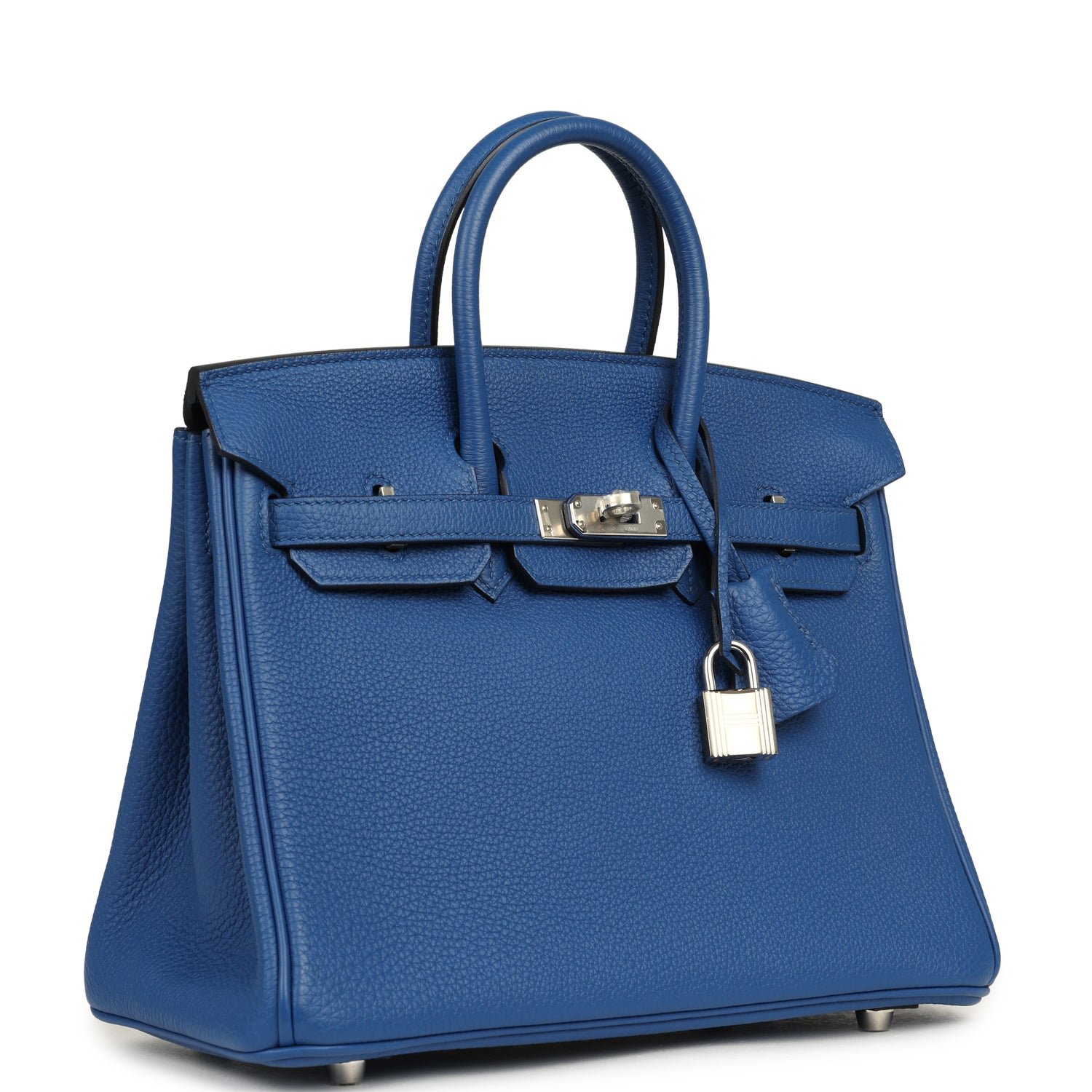 Hermes Birkin 25 Bleu France Togo Palladium Hardware - Image 2