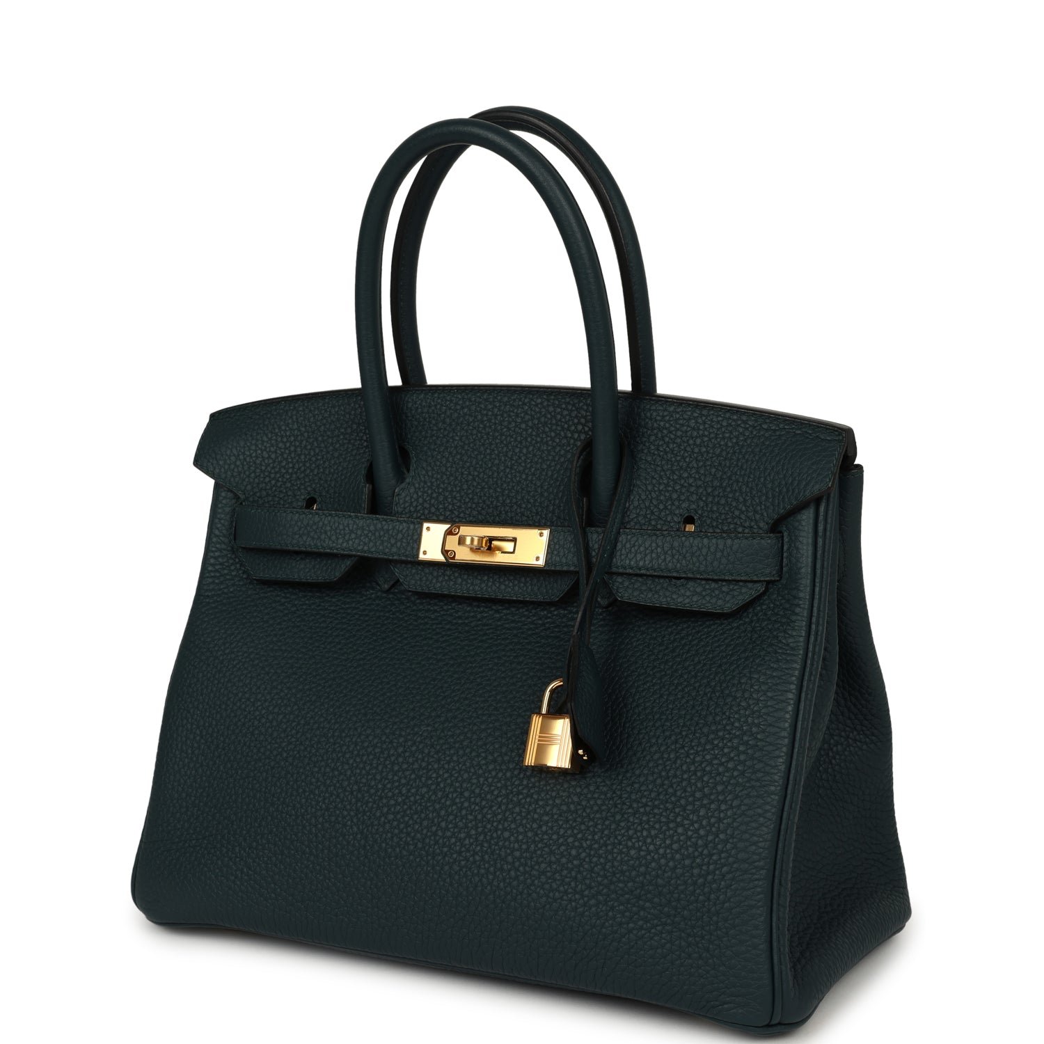 Hermes Birkin 30 Vert Cypress Clemence Gold Hardware - Image 5