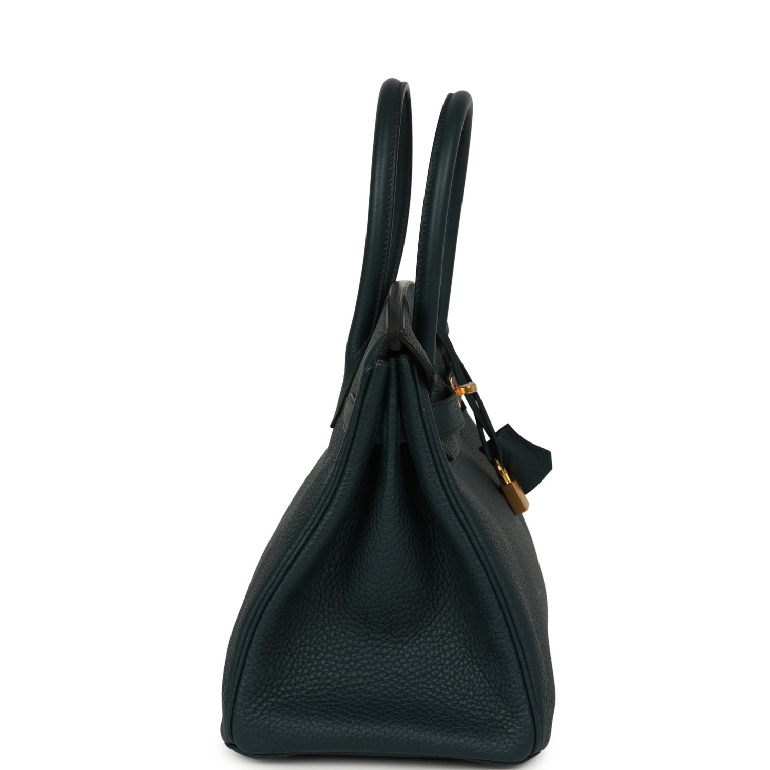 Hermes Birkin 30 Vert Cypress Clemence Gold Hardware - Image 3