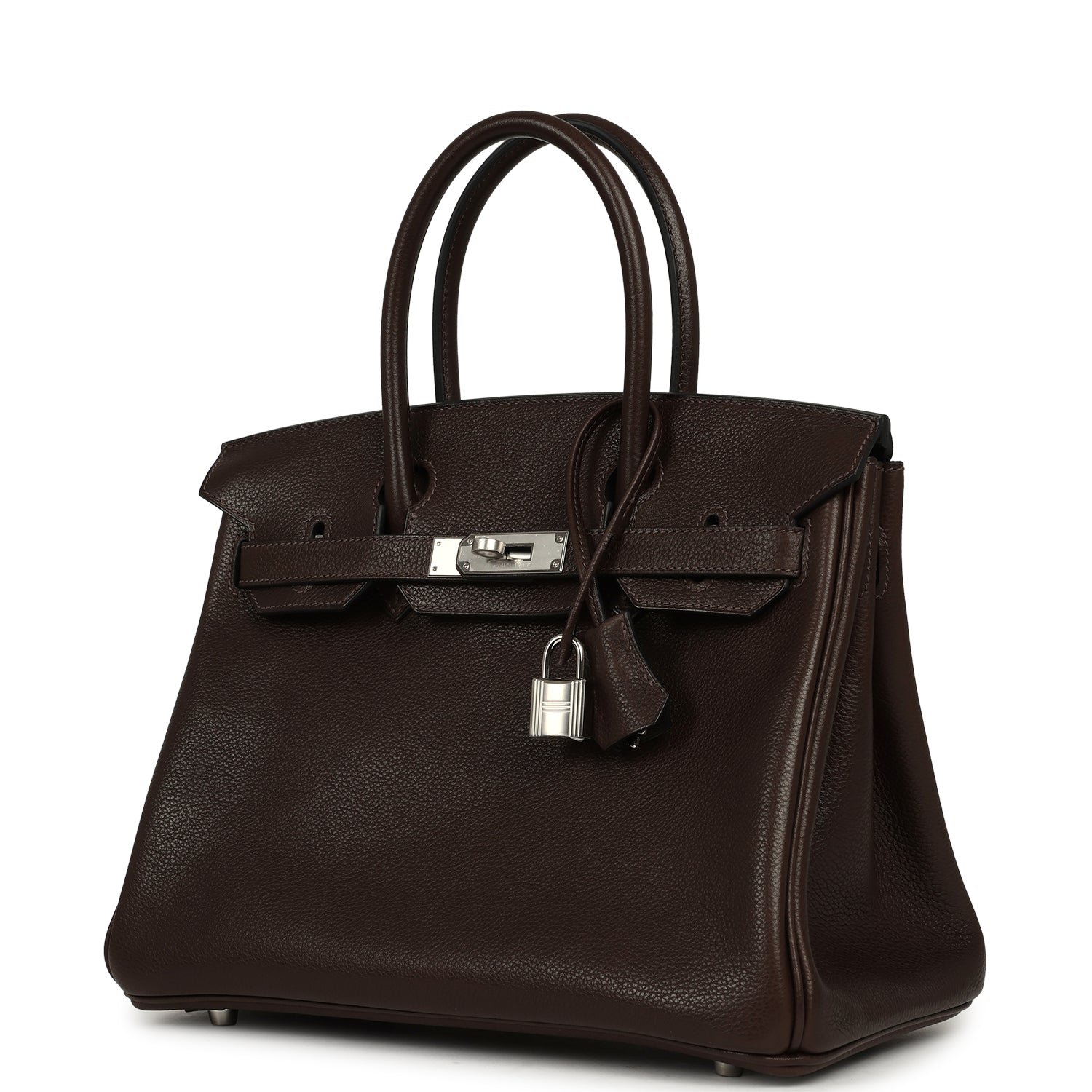 Hermes Birkin 30 Ebene Barenia Faubourg Palladium Hardware - Image 5