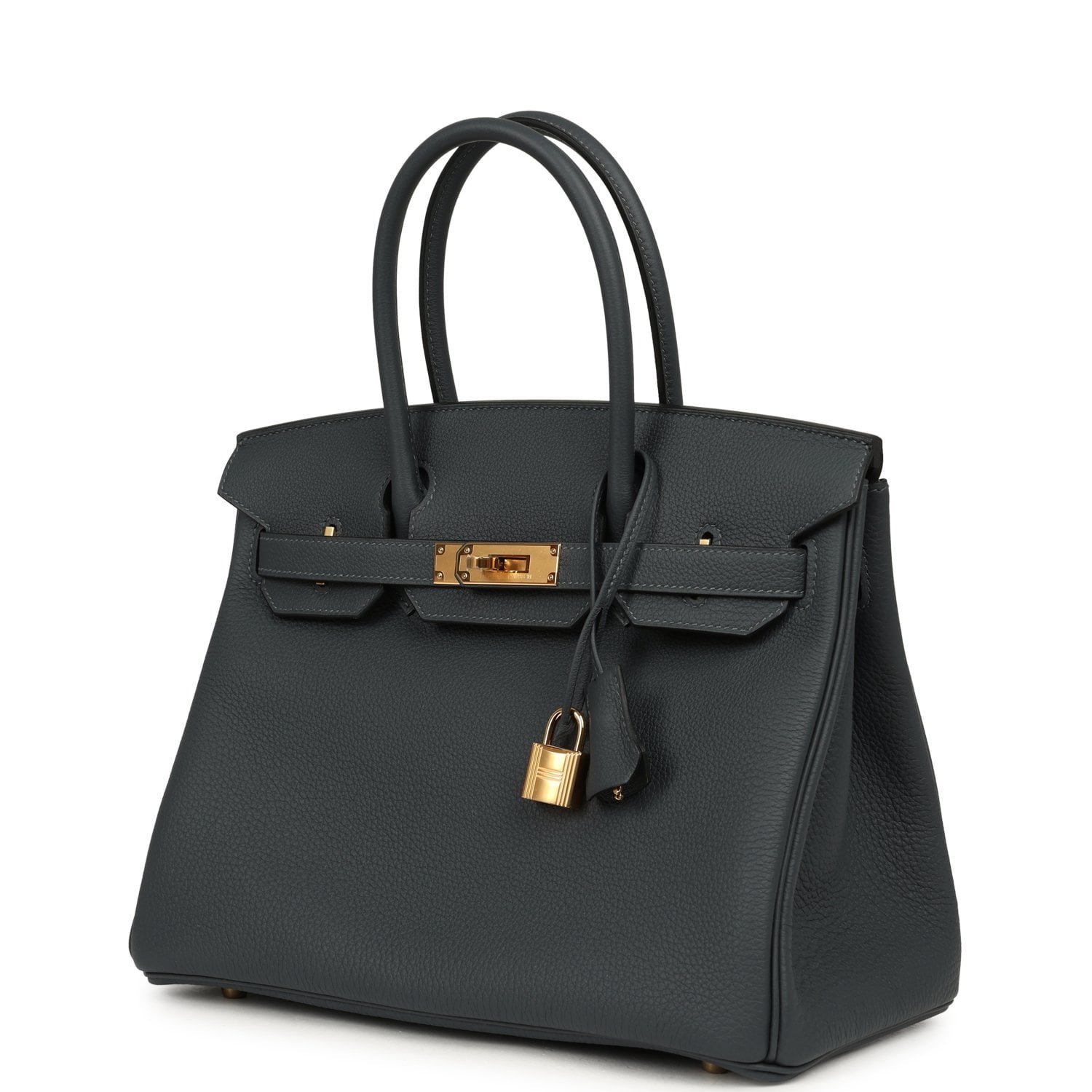 Hermes Birkin 30 Gris Misty Togo Gold Hardware - Image 5
