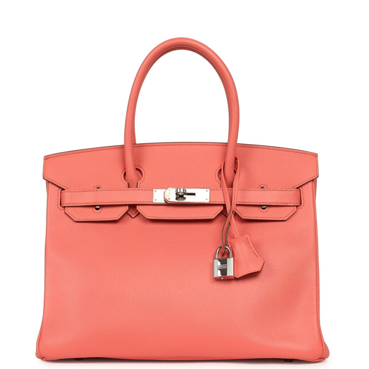 Hermes Birkin 30 Flamingo Epsom Palladium Hardware
