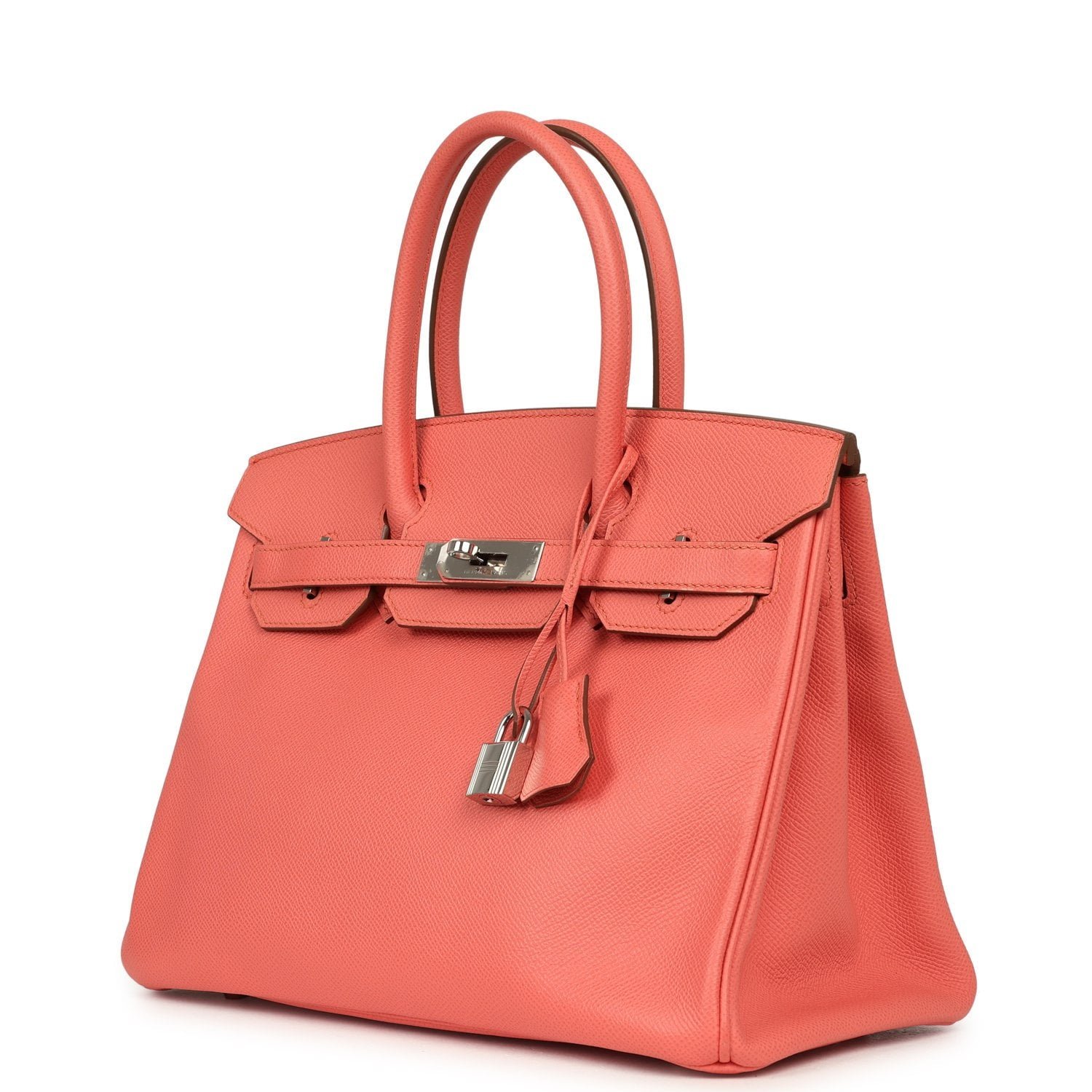 Hermes Birkin 30 Flamingo Epsom Palladium Hardware - Image 5