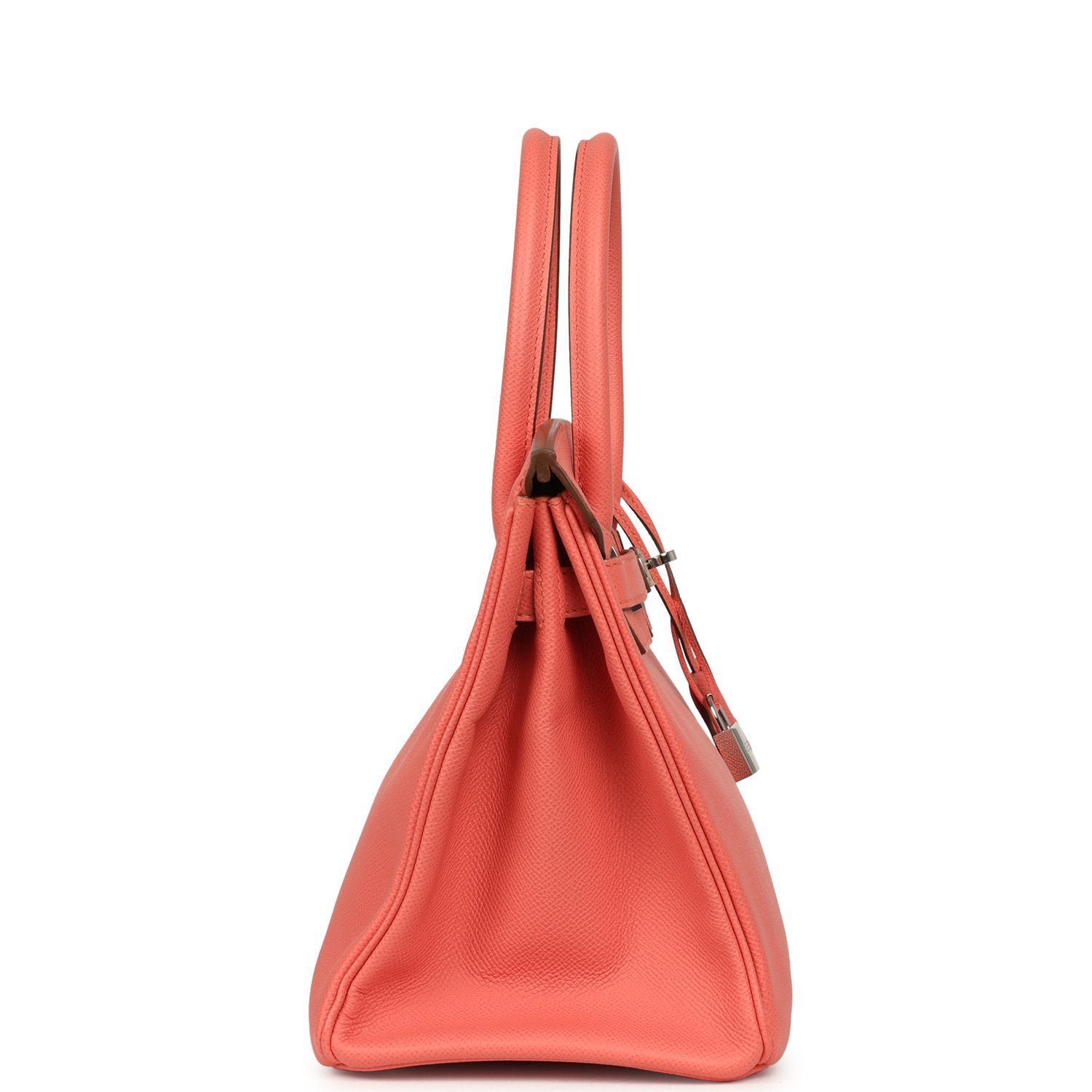 Hermes Birkin 30 Flamingo Epsom Palladium Hardware - Image 3