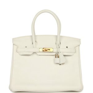 Hermès Birkin 30 White Clemence Gold Hardware (MAC-H-B-260911-1)