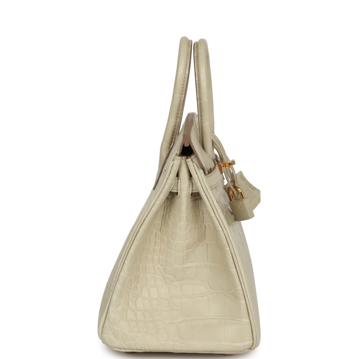 Hermes Birkin 25 Beton Matte Alligator Gold Hardware - Image 3