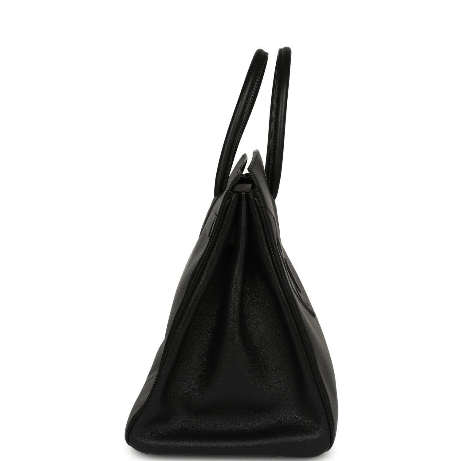 Hermes Shadow Birkin 35 Black Swift Palladium Hardware - Image 3