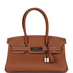 Hermes Shoulder Birkin Light 29 Gold Evercolor Palladium Hardware