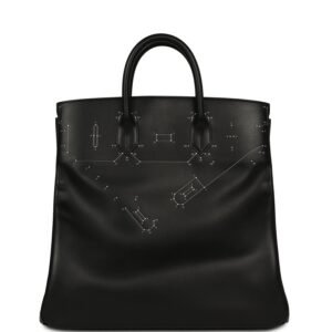 Hermes Birkin HAC a Relier 40 Black Evergrain Palladium Hardware