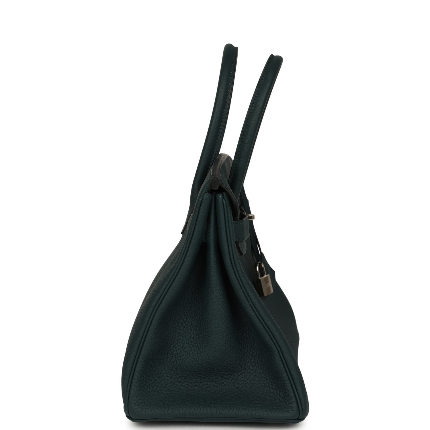 Hermes Officier Birkin 30 Vert Cypress, Bleu Zellige Togo Palladium Hardware - Image 3