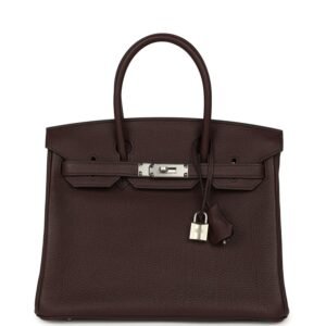 Hermes Birkin 30 Rouge Sellier Togo Palladium Hardware