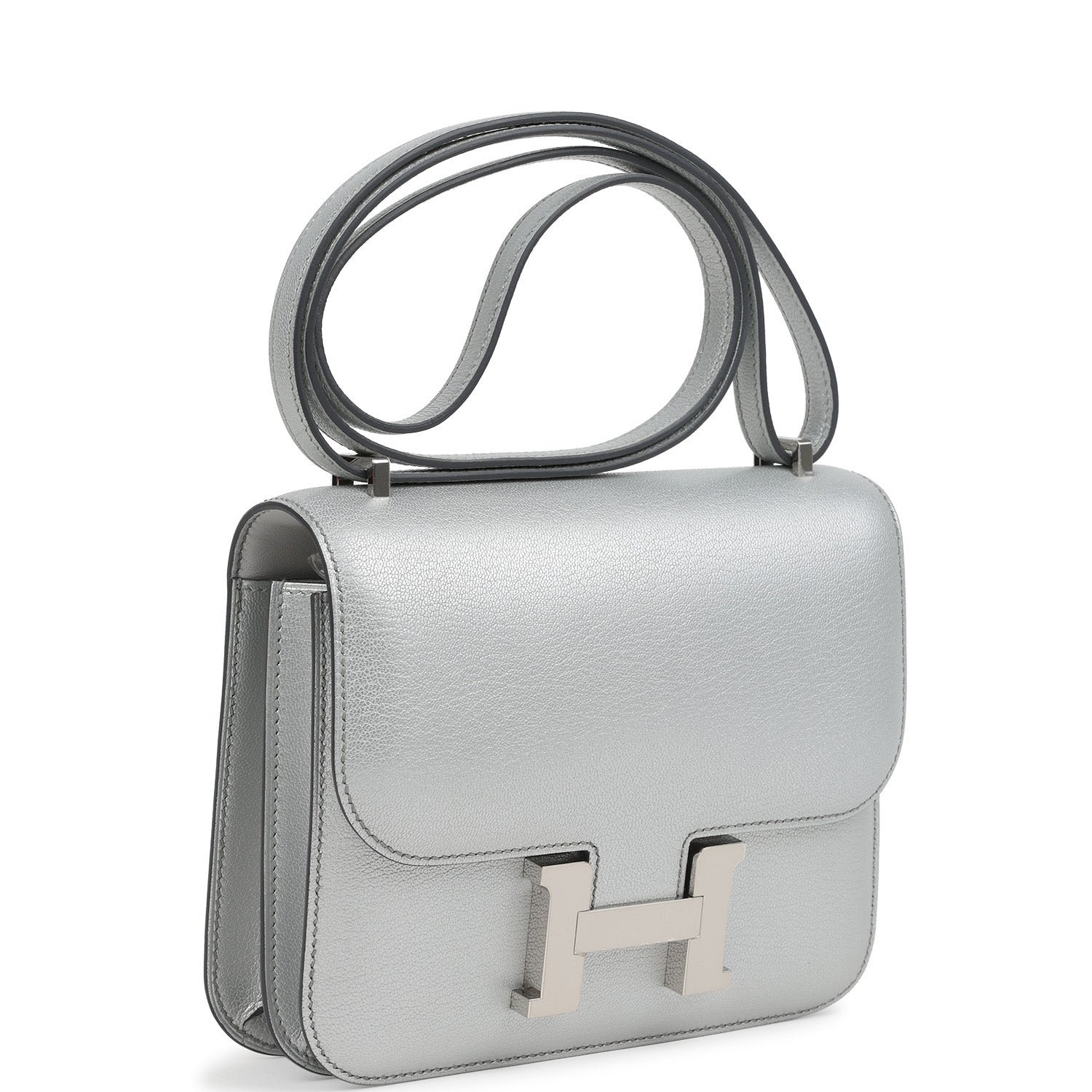 Hermes Constance 18 Argent Chevre Chamkilight Palladium Hardware - Image 2