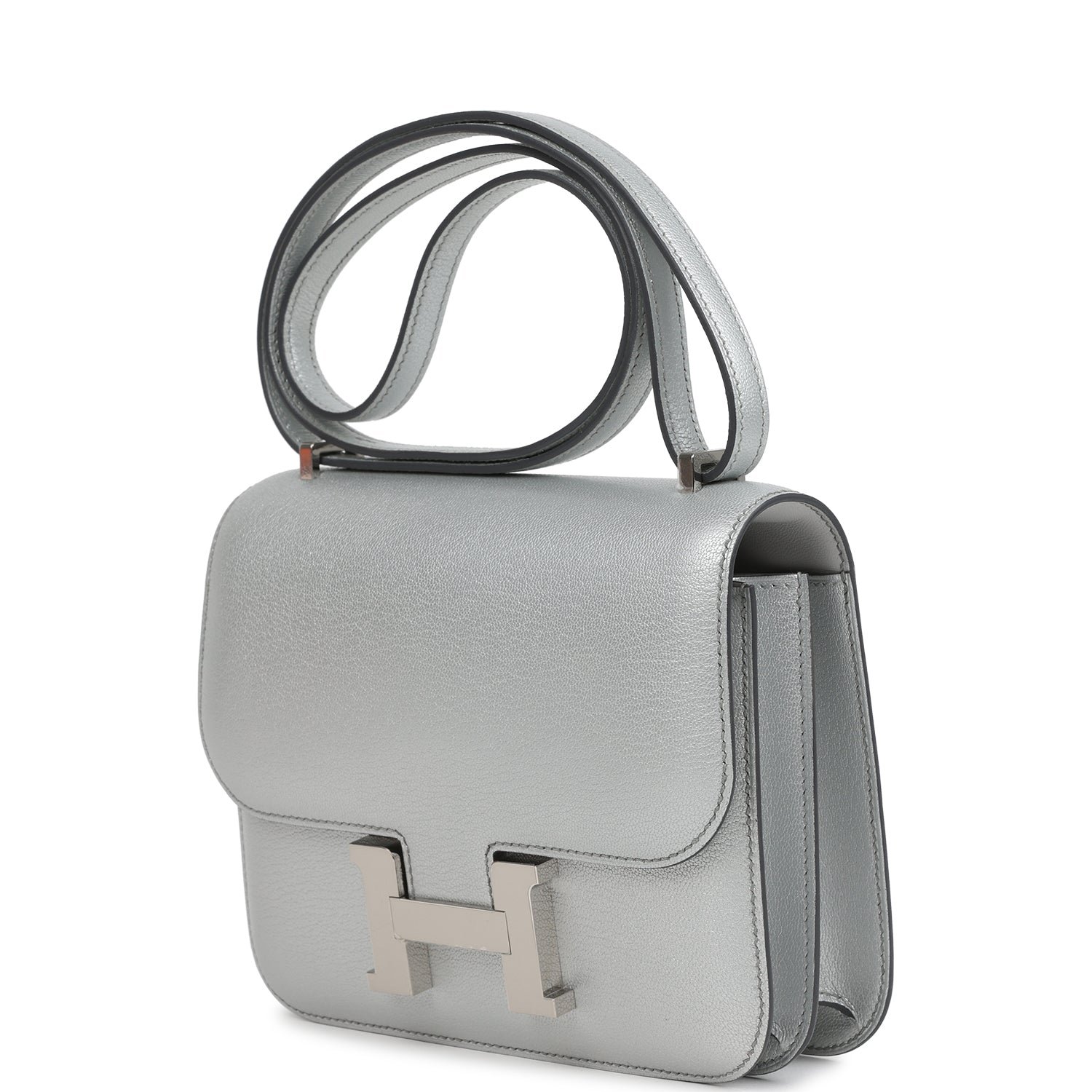Hermes Constance 18 Argent Chevre Chamkilight Palladium Hardware - Image 5