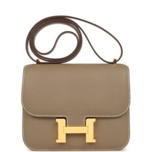 Hermes Constance 18 Etoupe Epsom Gold Hardware