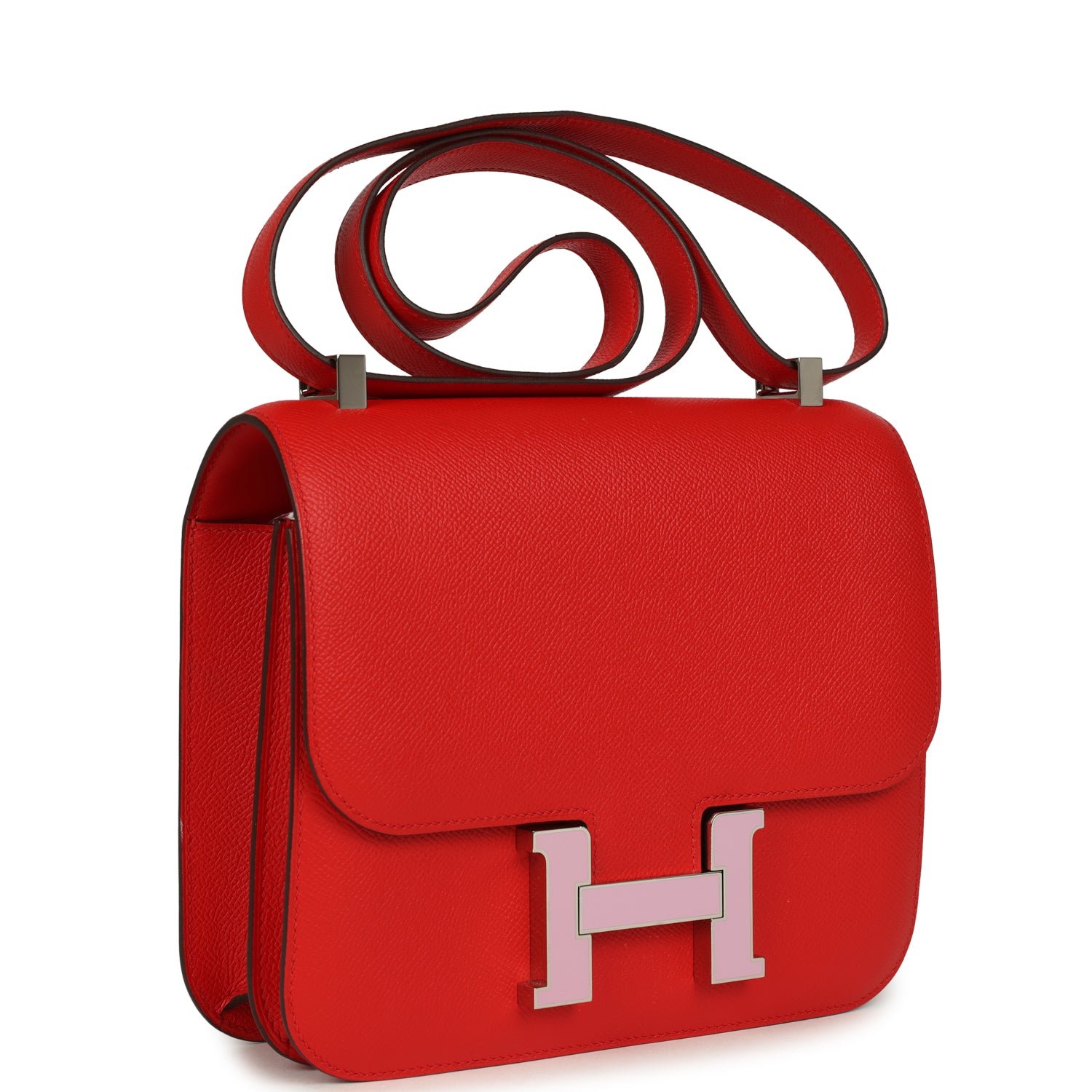 Hermes Constance 24 Rouge De Coeur Epsom Lacquered Palladium Hardware - Image 2