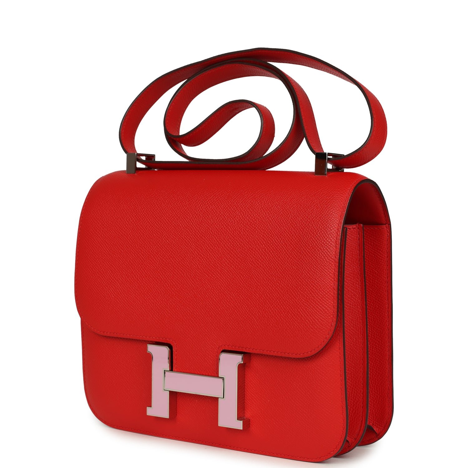 Hermes Constance 24 Rouge De Coeur Epsom Lacquered Palladium Hardware - Image 5
