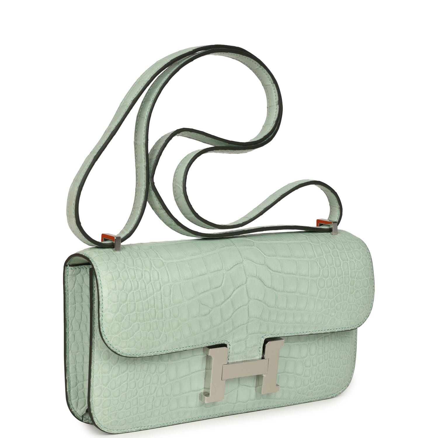 Hermes Constance Elan Vert D'Eau Matte Alligator Palladium Hardware - Image 2