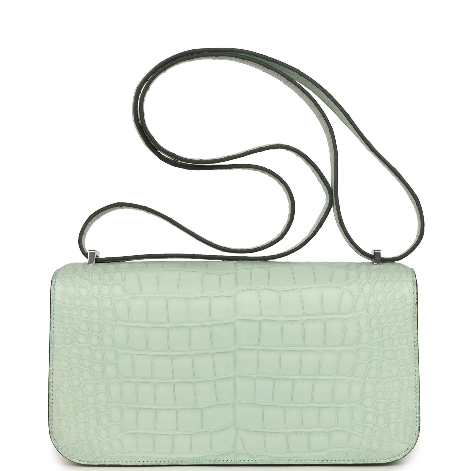 Hermes Constance Elan Vert D'Eau Matte Alligator Palladium Hardware - Image 4