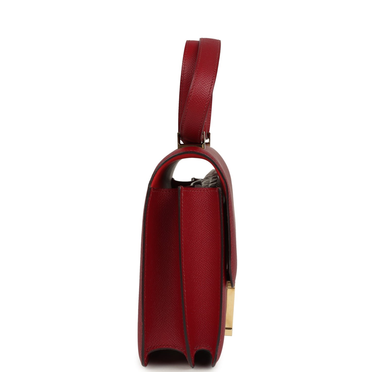 Hermes Constance 24 Rouge Grenat Verso Epsom Lacquered Permabrass Hardware - Image 3