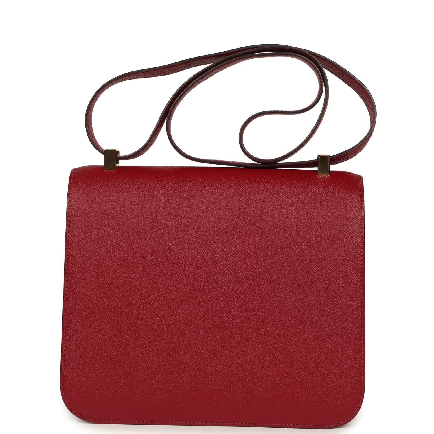 Hermes Constance 24 Rouge Grenat Verso Epsom Lacquered Permabrass Hardware - Image 4