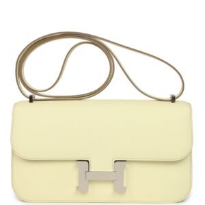 Hermes Constance Elan Jaune Milton Epsom Palladium Hardware